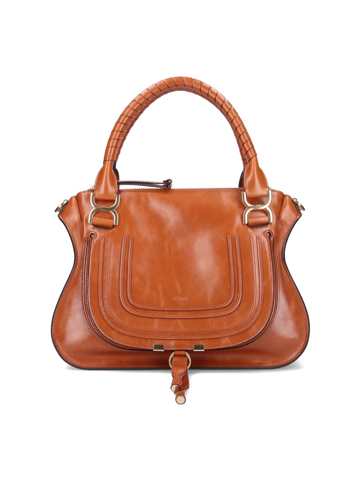 Shop Chloé Marcie Crossbody Bag In Brown