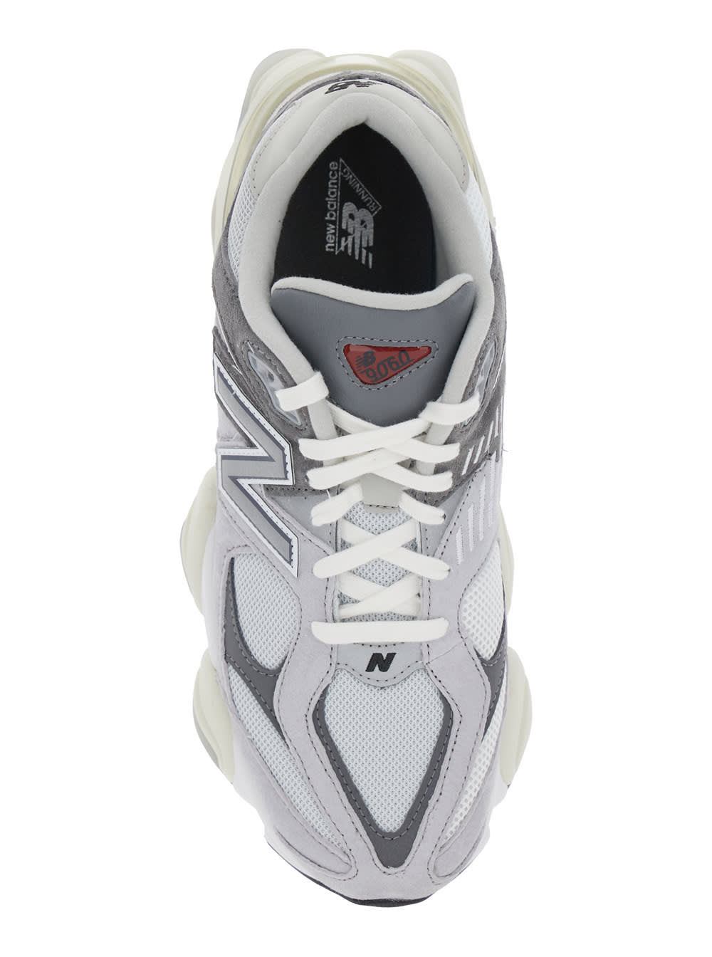 New Balance Grey Low Top Sneakers With Logo Detail On The Side In Suede And Tech Fabric Man In Gray