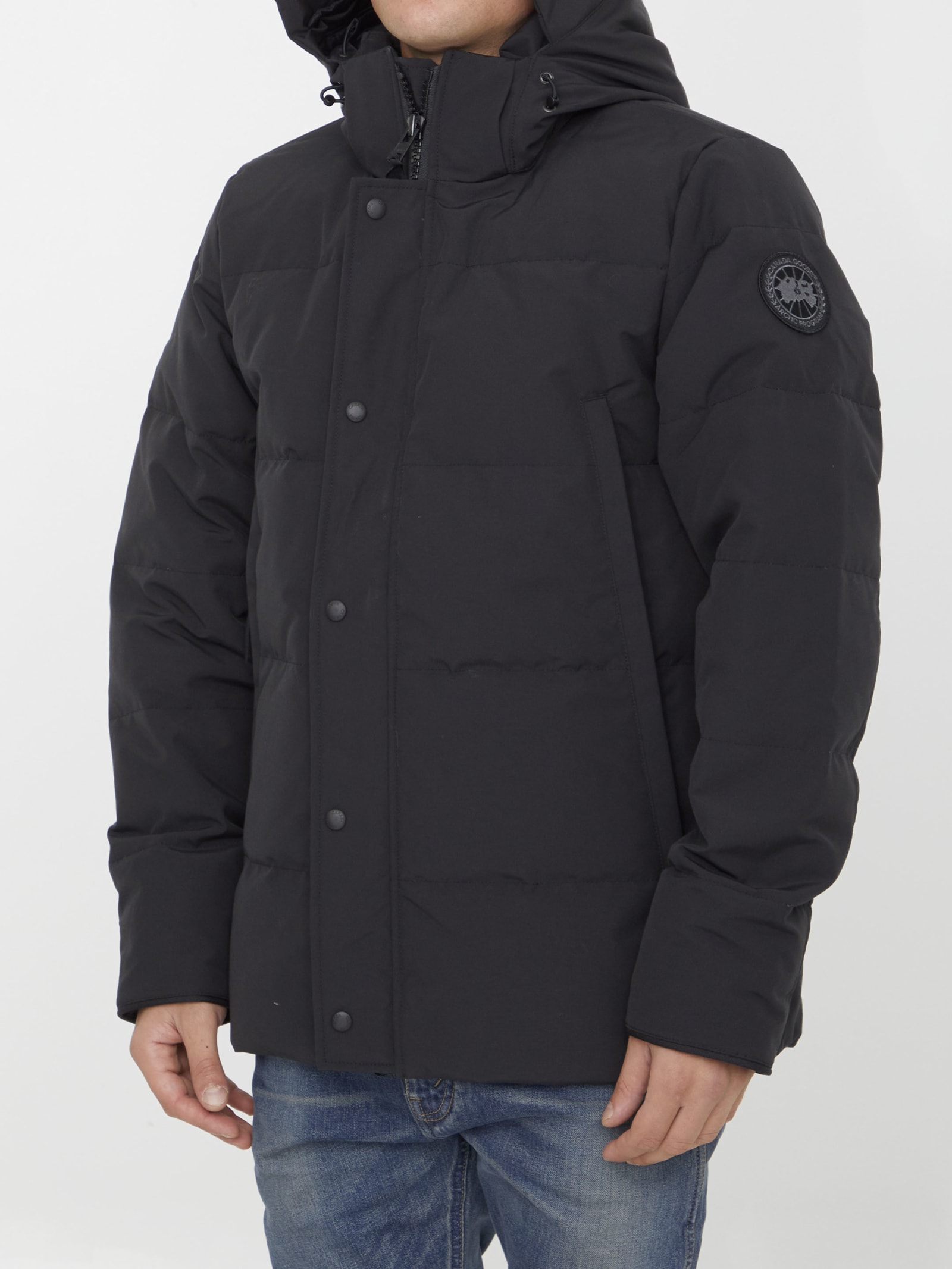 Shop Canada Goose Wyndham Parka In Black