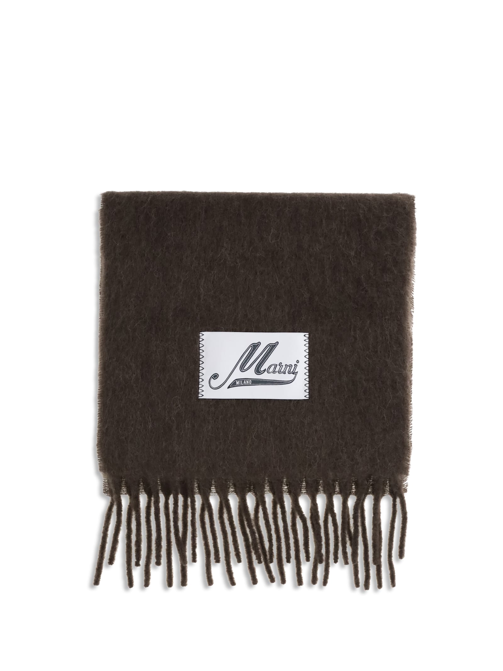 Marni Wool Scarf In Black