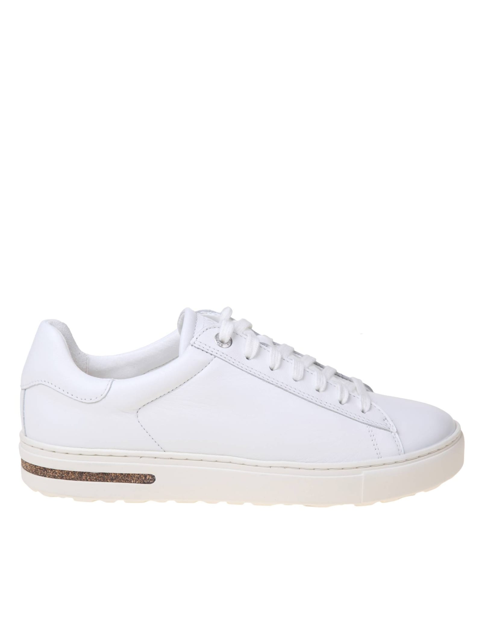 Shop Birkenstock Bend Low Sneakers In White Leather In Bianco