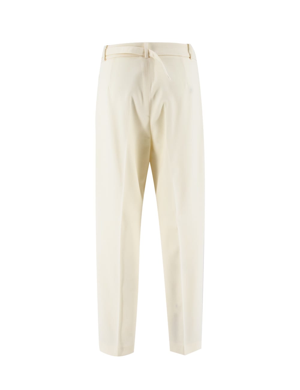 Fabiana Filippi Virgin Wool Trousers In Rafia