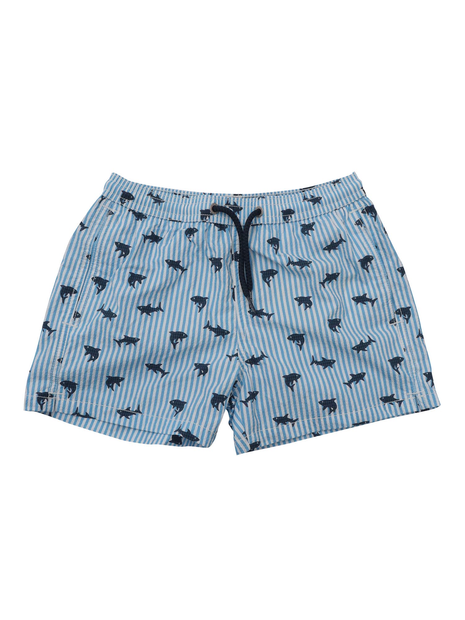 Mc2 Saint Barth Patmos Jr Swim Shorts In Blue