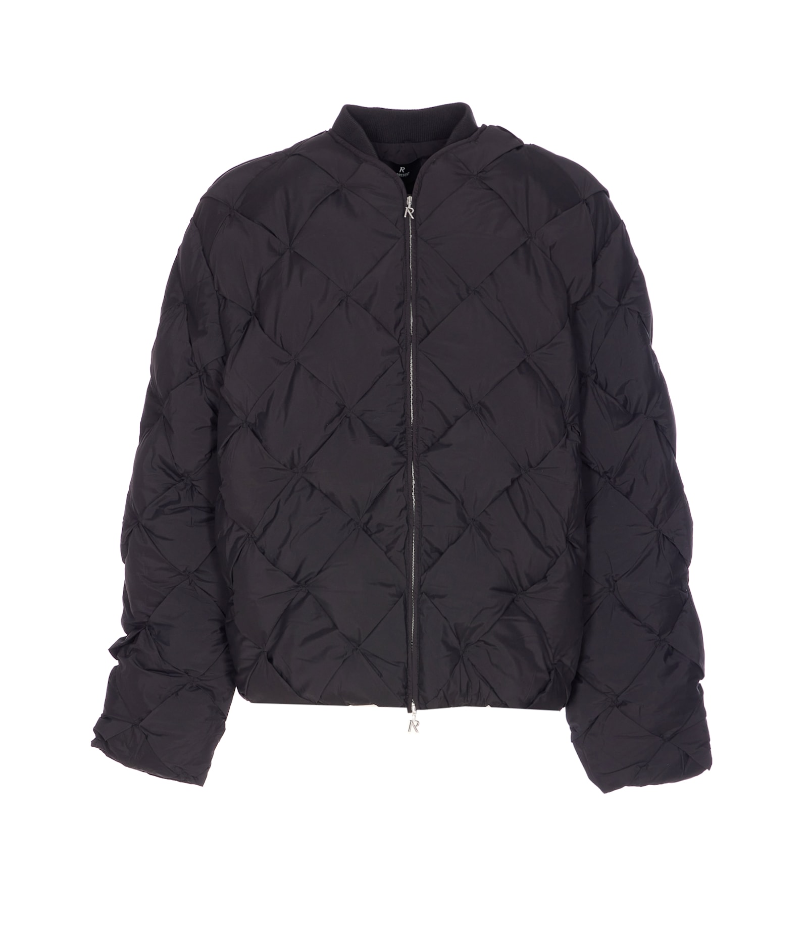 Represent Mens Jet Black Pillow Quilted Puffer Jacket Xl In Black