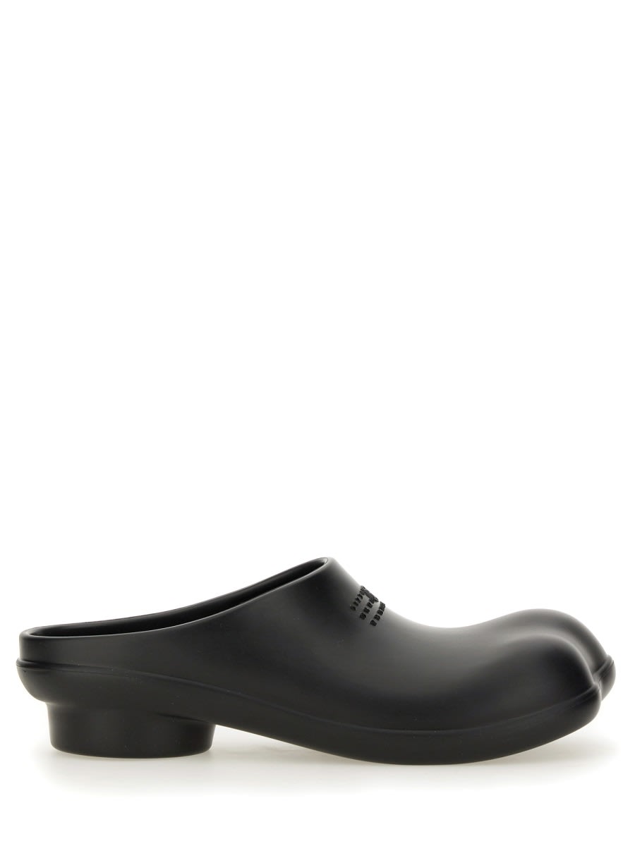 Shop Mm6 Maison Margiela Clogs Anatomic In Black