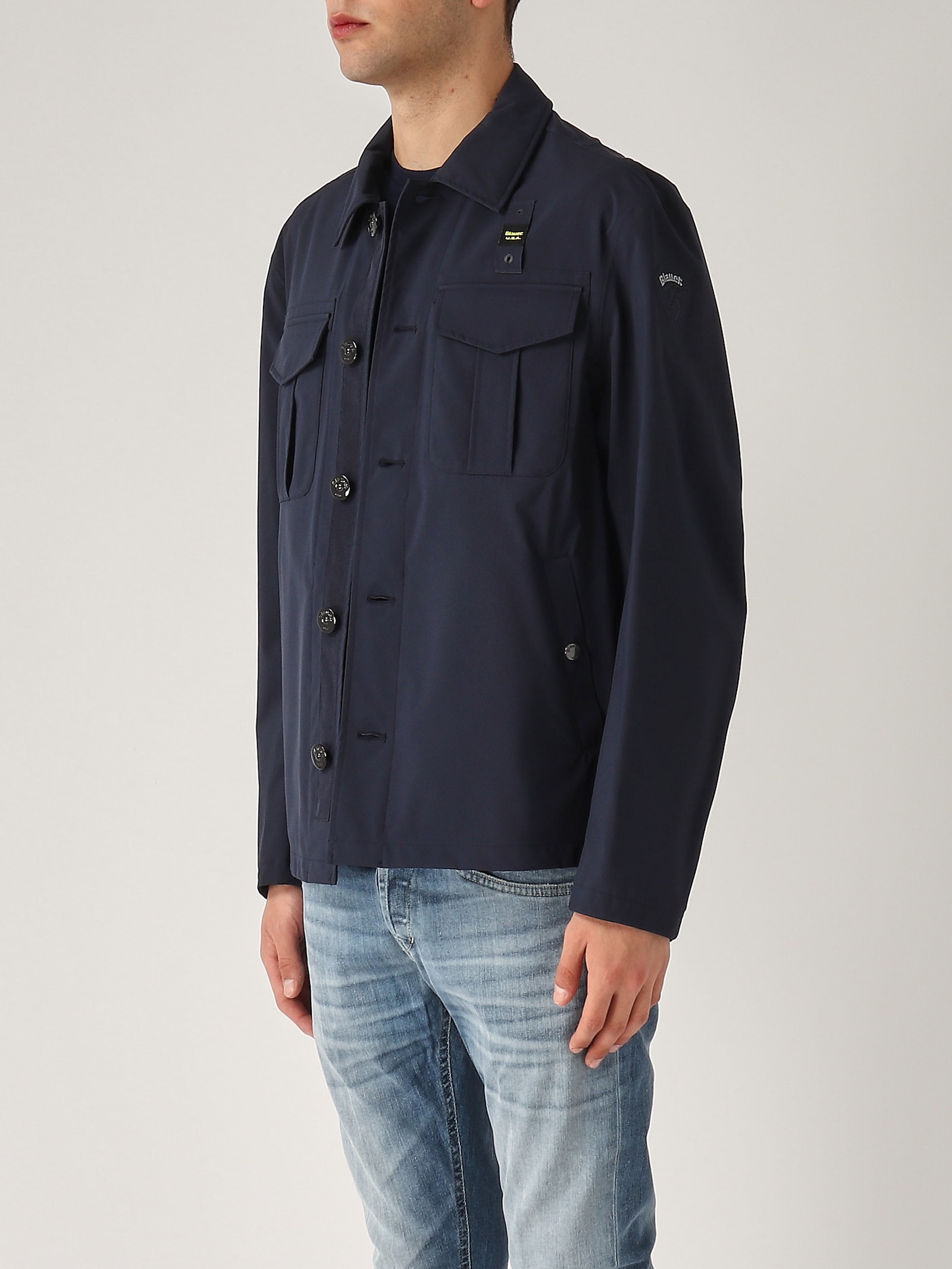 Blauer Giubbotto Gorham Regular-fit Soft Shell Jacket In Blue