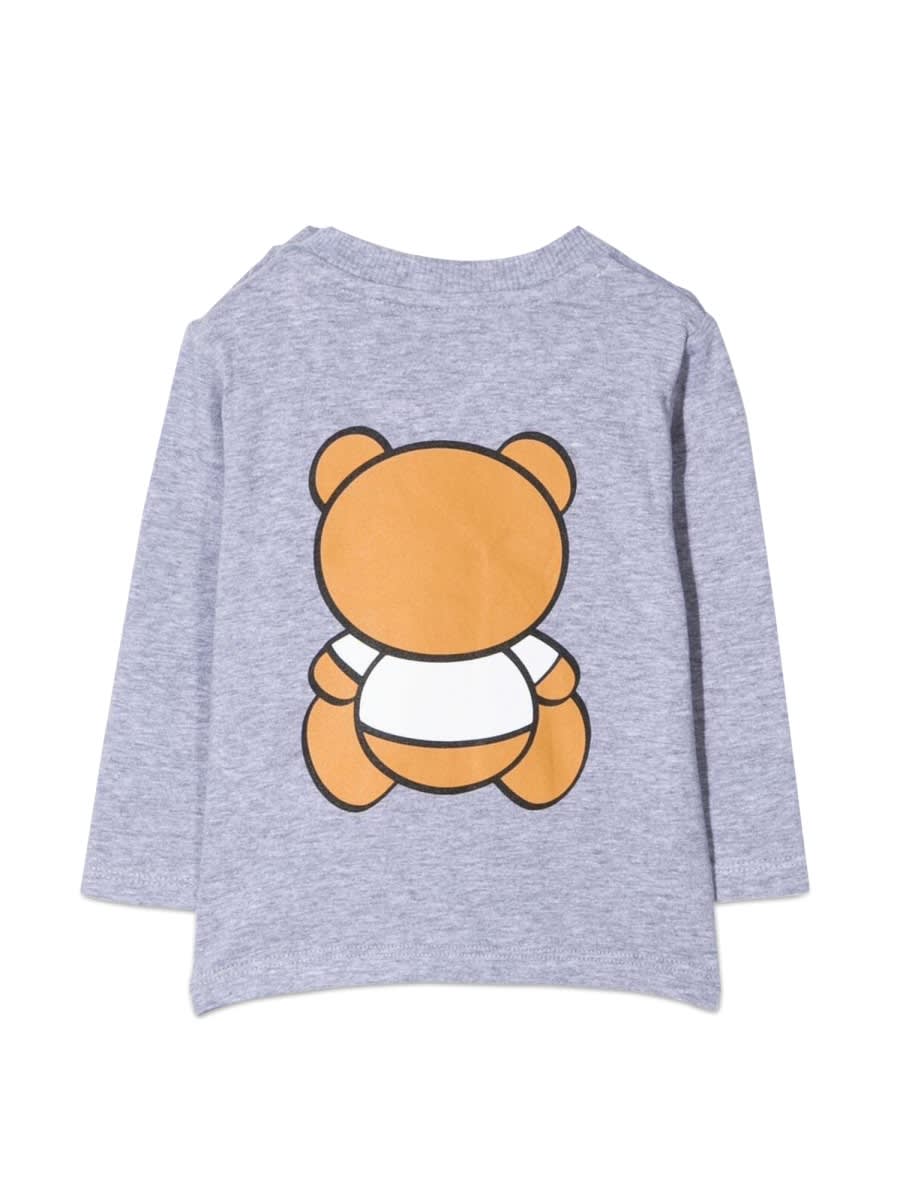 Moschino T-shirt Teddy Bear In Cotone In Grey