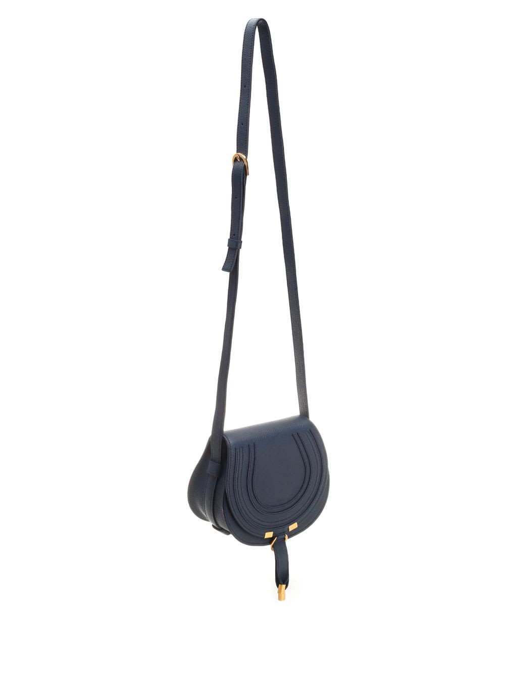 Shop Chloé Marcie Shoulder Bag In Blue