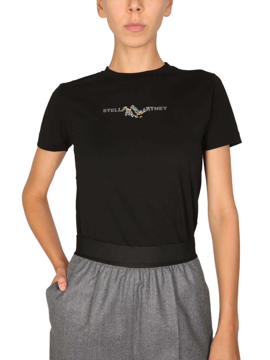 Shop Stella Mccartney T-shirt Glitch In Black