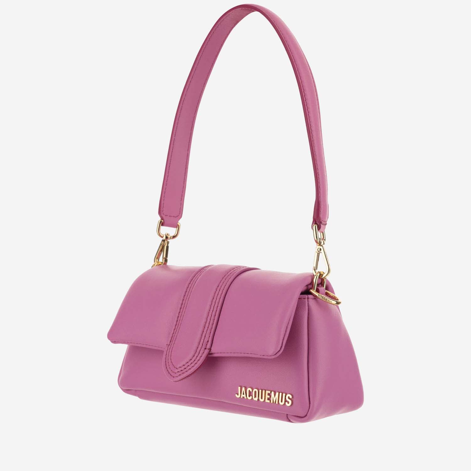 Shop Jacquemus Le Petit Bambimou Bag In Neon Pink