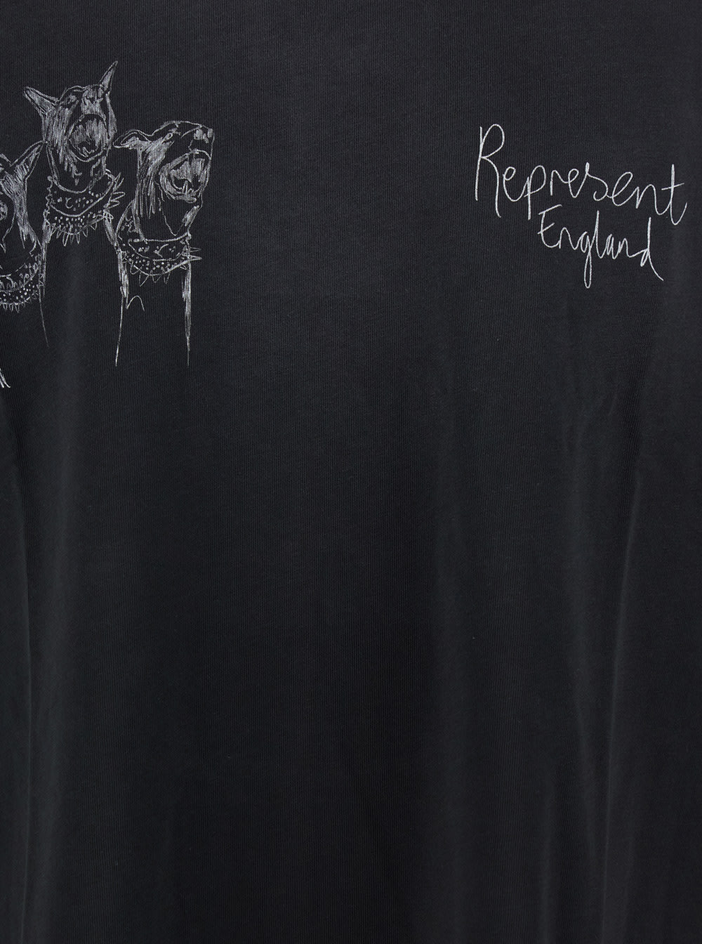 Represent Graphic Print Crewneck Short Sleeve T-shirt In Black