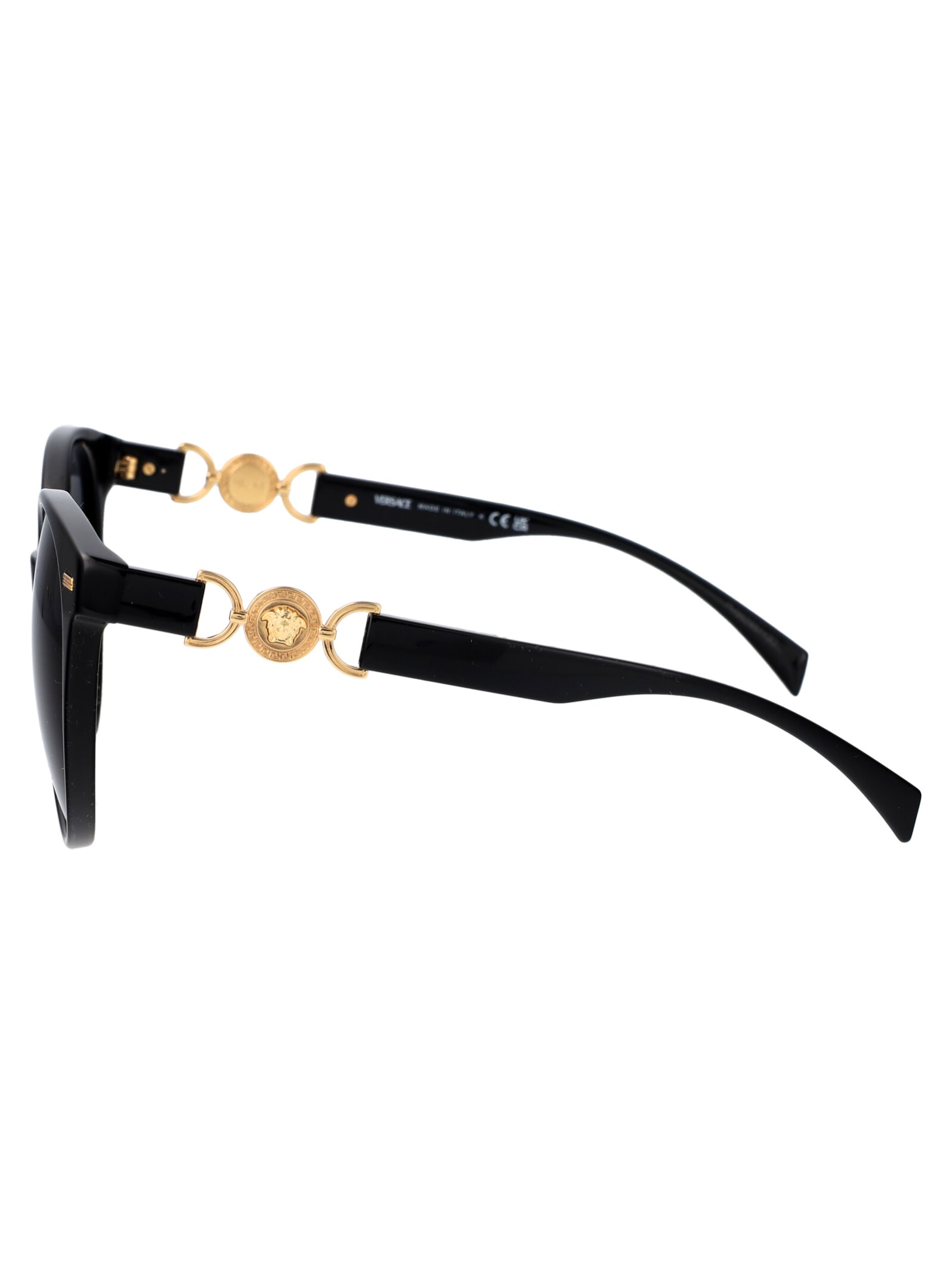 Shop Versace 0ve4442 Sunglasses In Gb1/87 Black