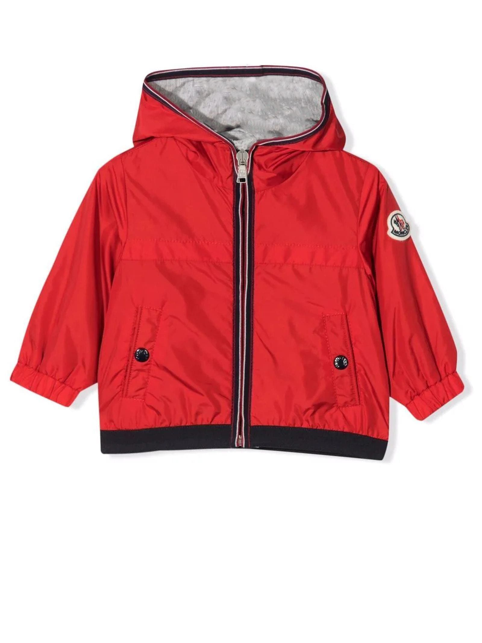 Moncler Red Cotton Jacket