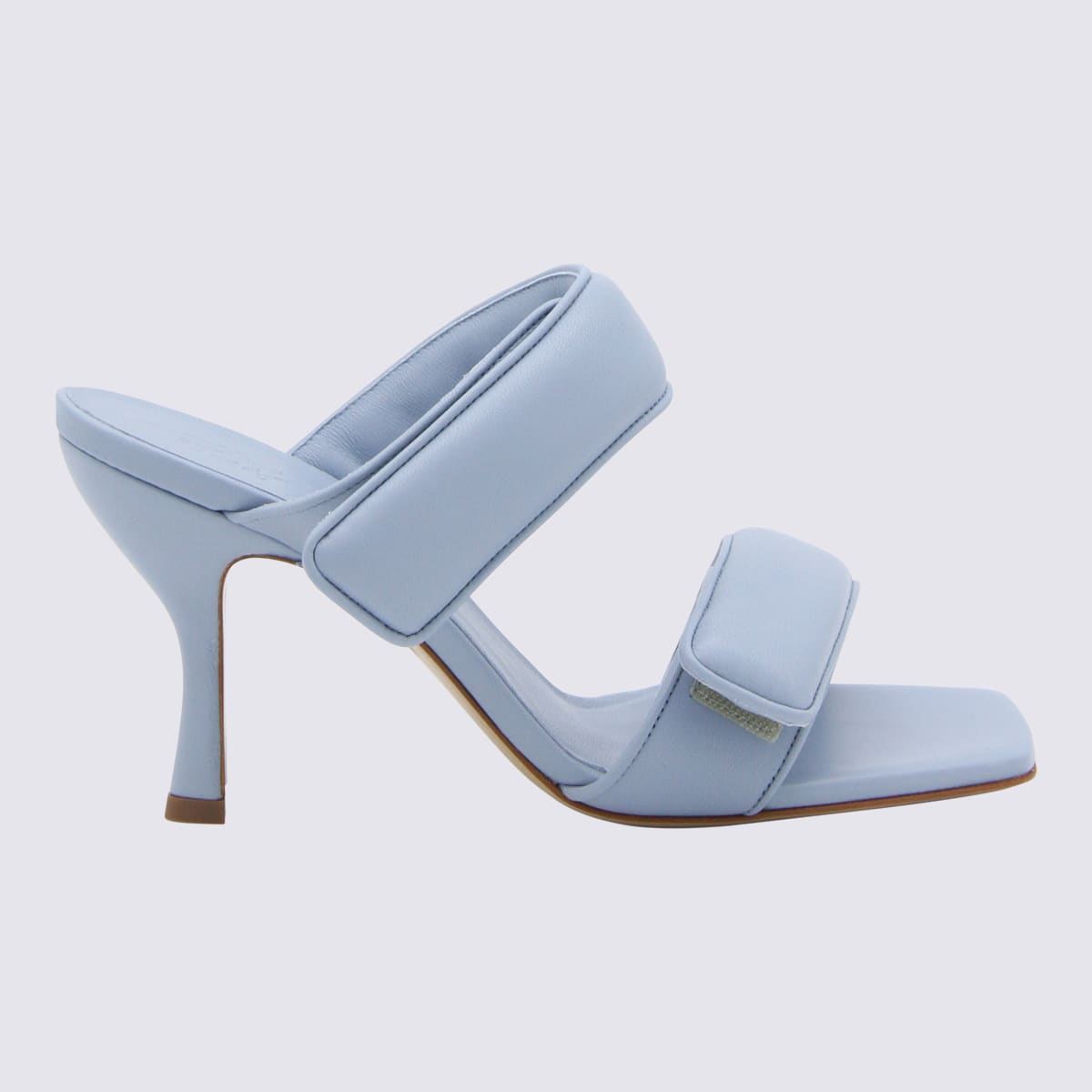 Shop Gia X Pernille Teisbaek Ice Blue Leather Perni 03 Sandals