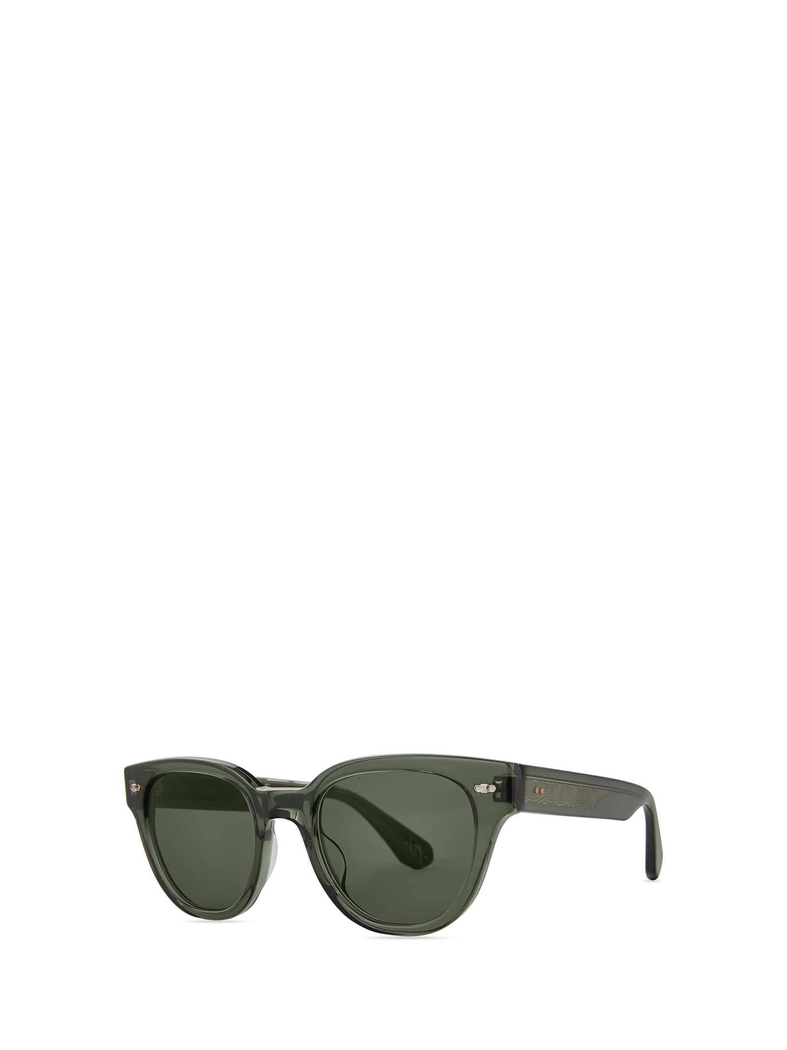 Shop Mr Leight Jane S Forest Glow-white Gold/g15 Sunglasses