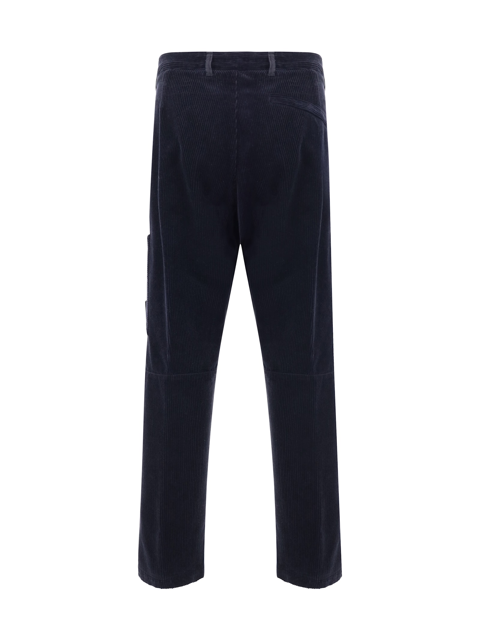 Shop Stone Island Pants In Navy Blue