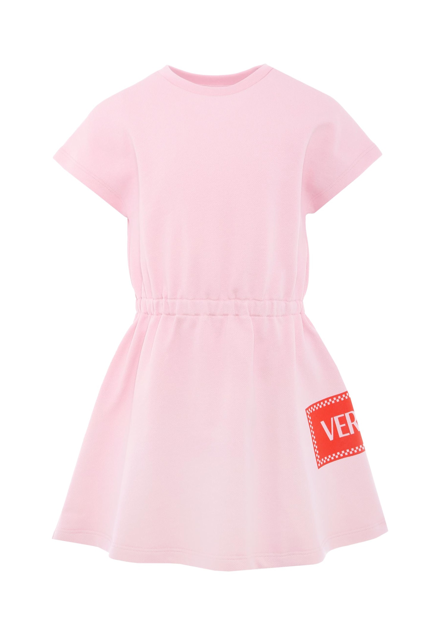 Versace Pink Dress With 90 Vintage Logo For Girl In Pink