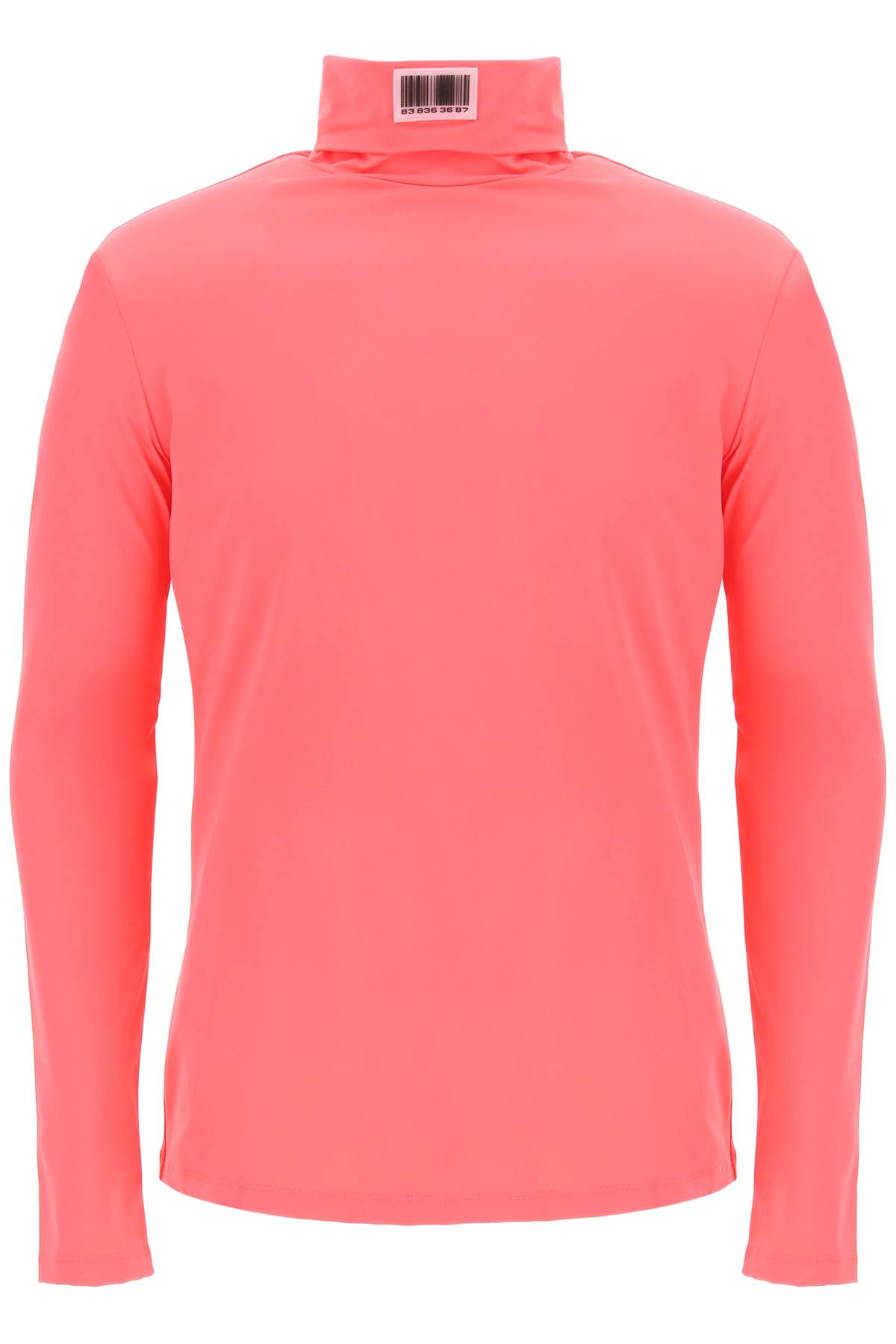 VTMNTS BARCODE LONG SLEEVE TURTLENECK LYCRA T-SHIRT