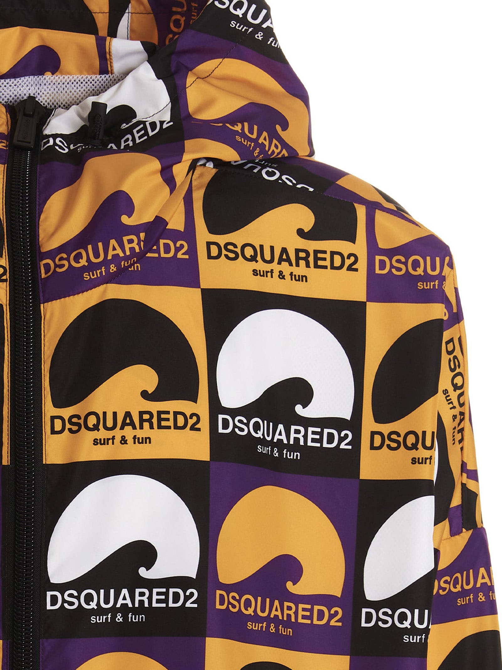 Dsquared2 D2 Surf&fun Windbreaker In Multicolor