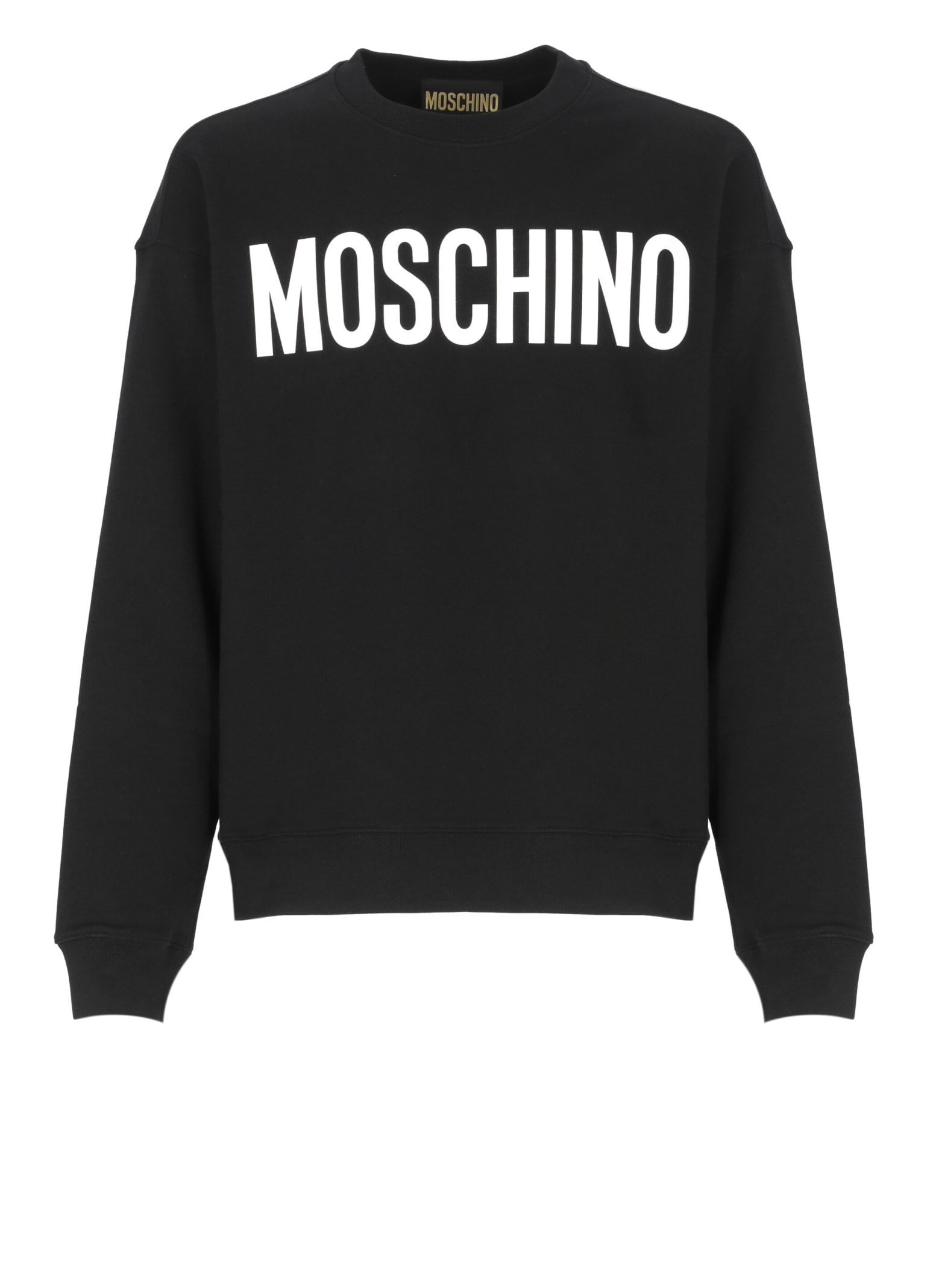 Shop Moschino Sweatshirt With Print In Black