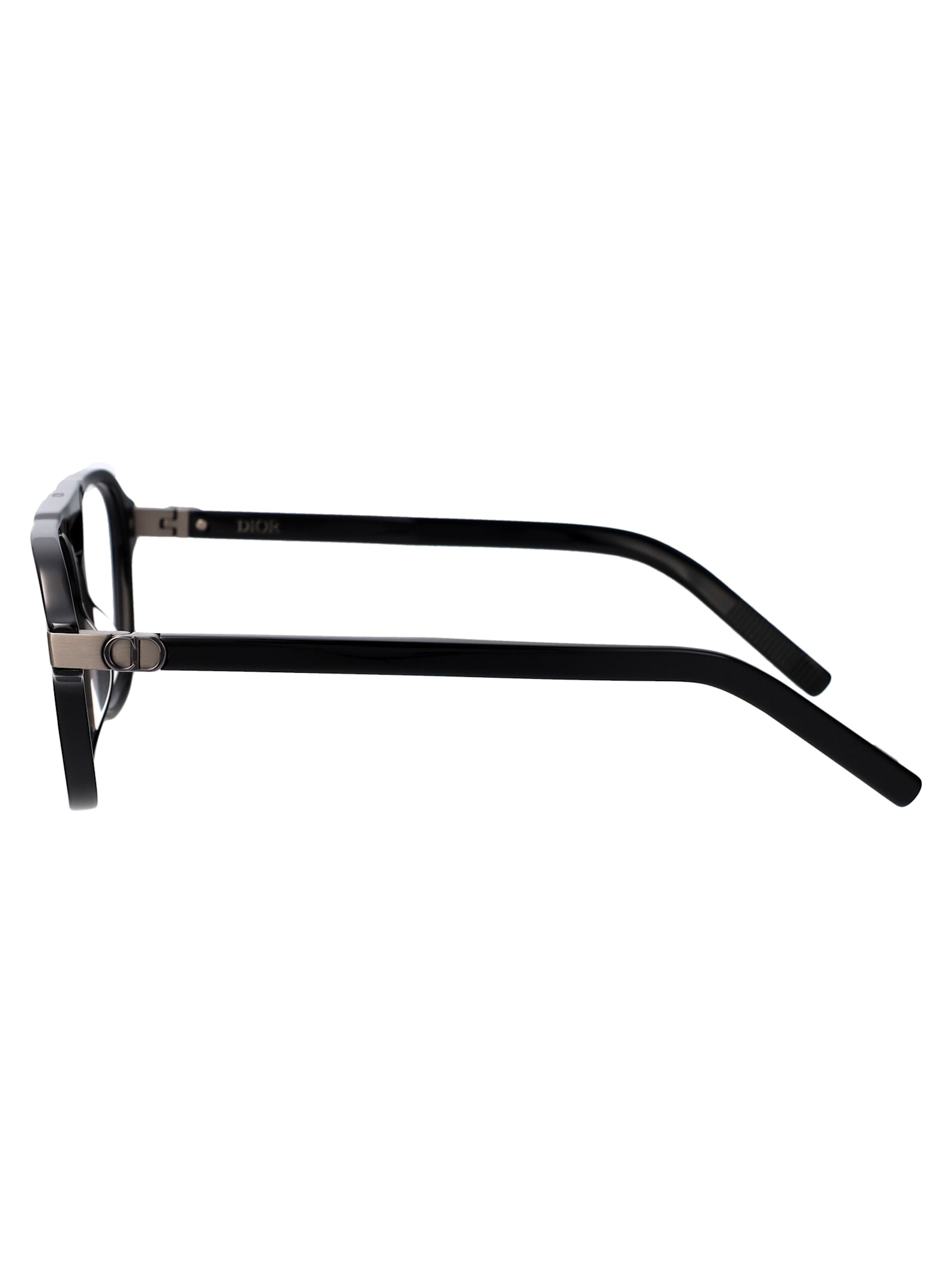 Shop Dior Cd Icono N1i Glasses In 1000 Shiny Black