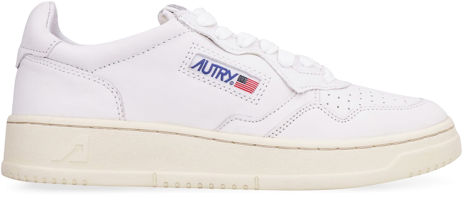 AUTRY MEDALIST LEATHER LOW-TOP SNEAKERS 