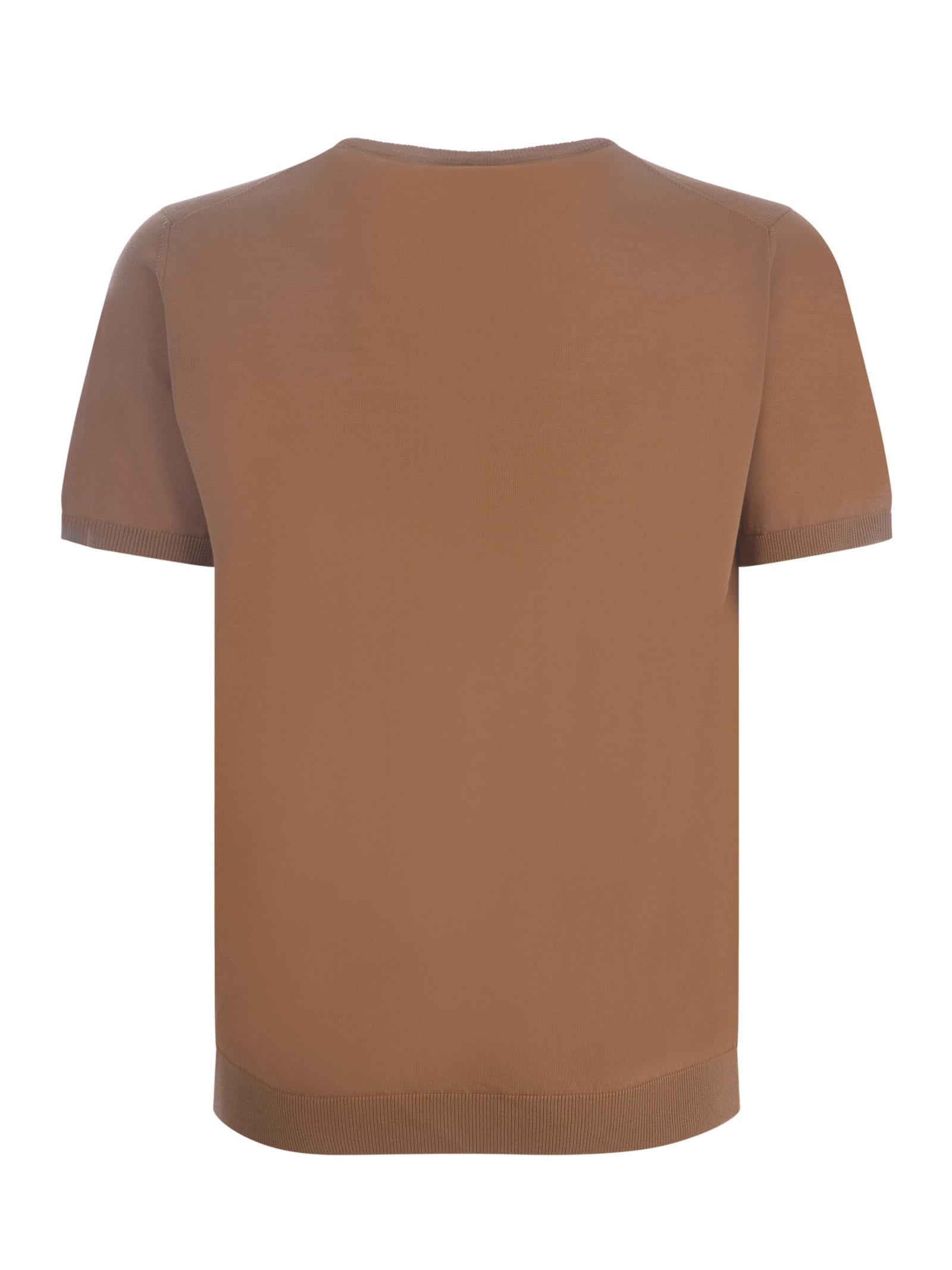 Shop Roberto Collina T-shirt  In Cotton In Sand