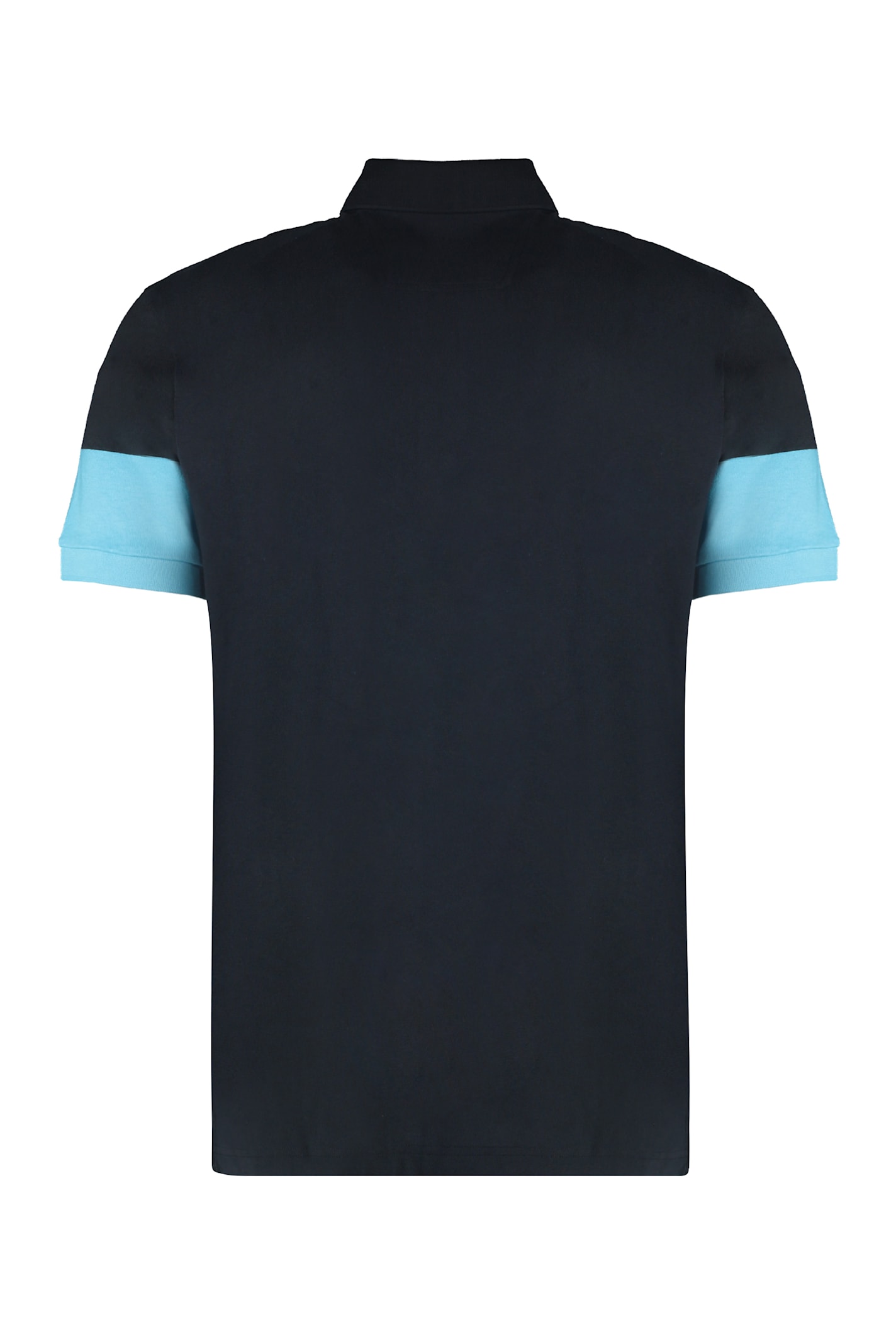 Shop Hugo Boss Cotton Polo Shirt In Blue