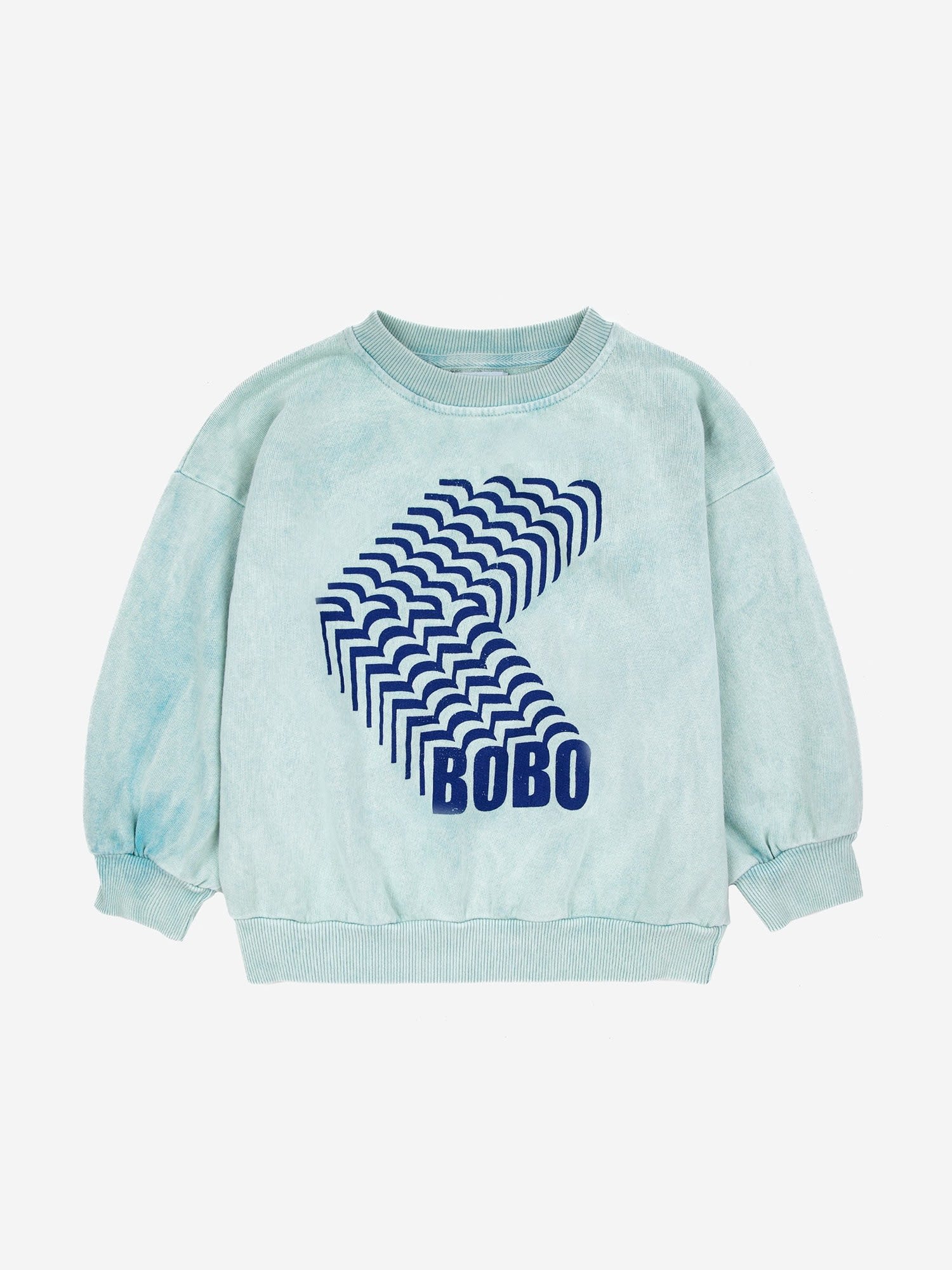Bobo Choses Light Blue Sweatshirt For Kids With Logo