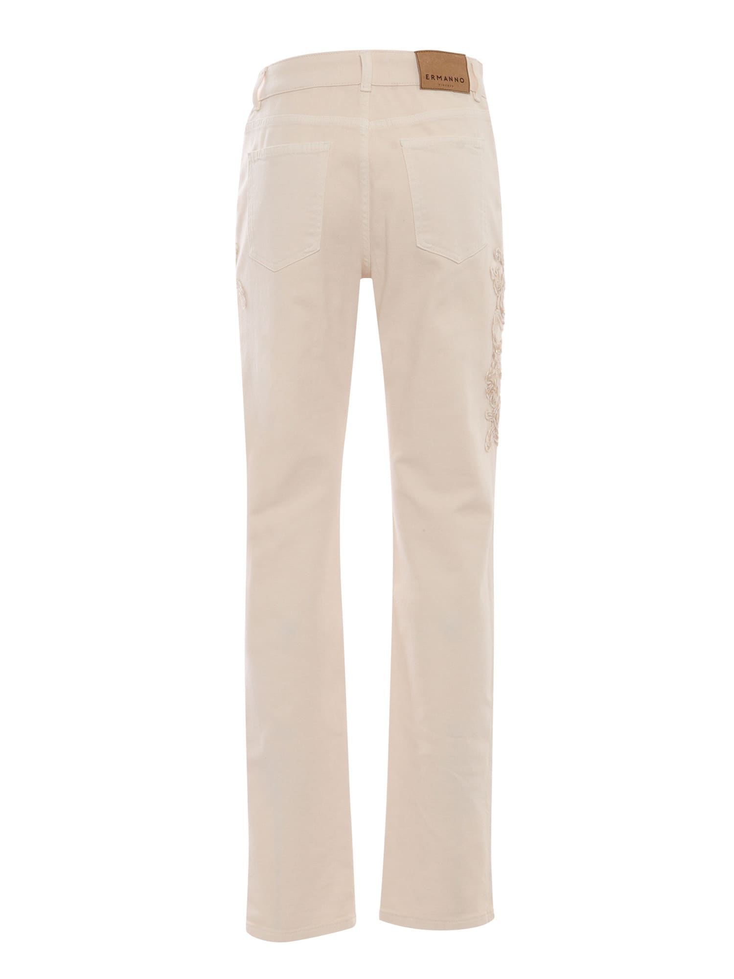 Shop Ermanno Ermanno Scervino Trousers In Yellow