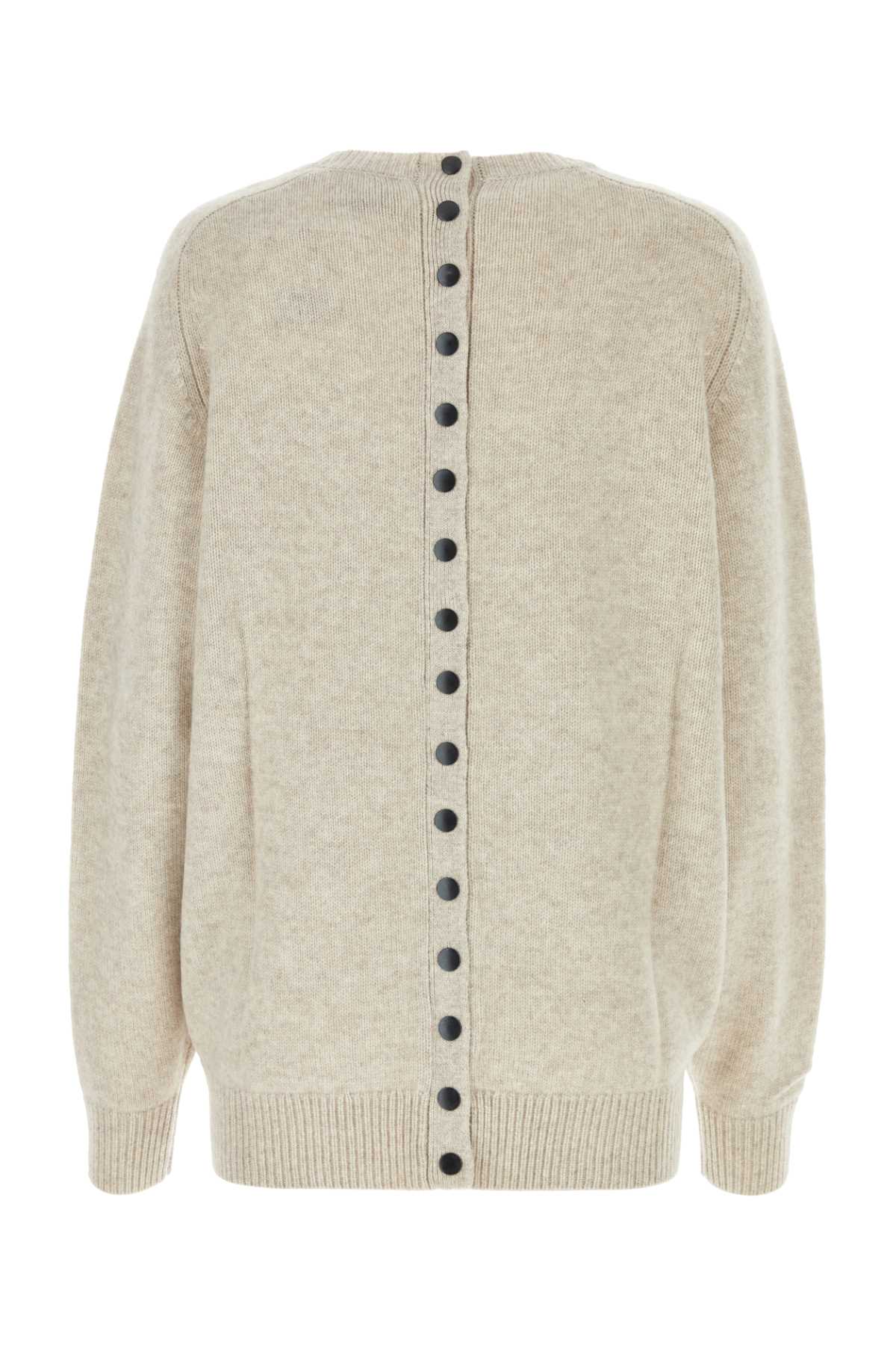 Isabel Marant Sand Wool Blend Oversize Lison Sweater