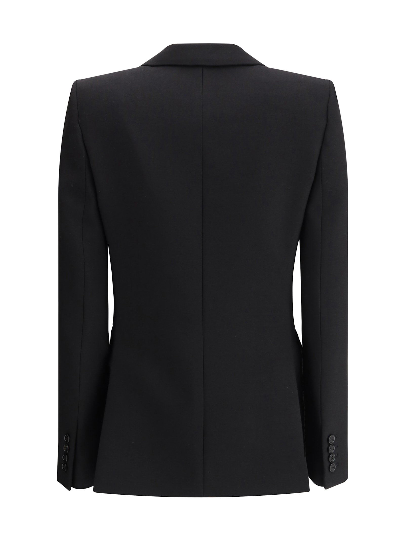 Chloé Double-breasted Wool-blend Blazer In Black