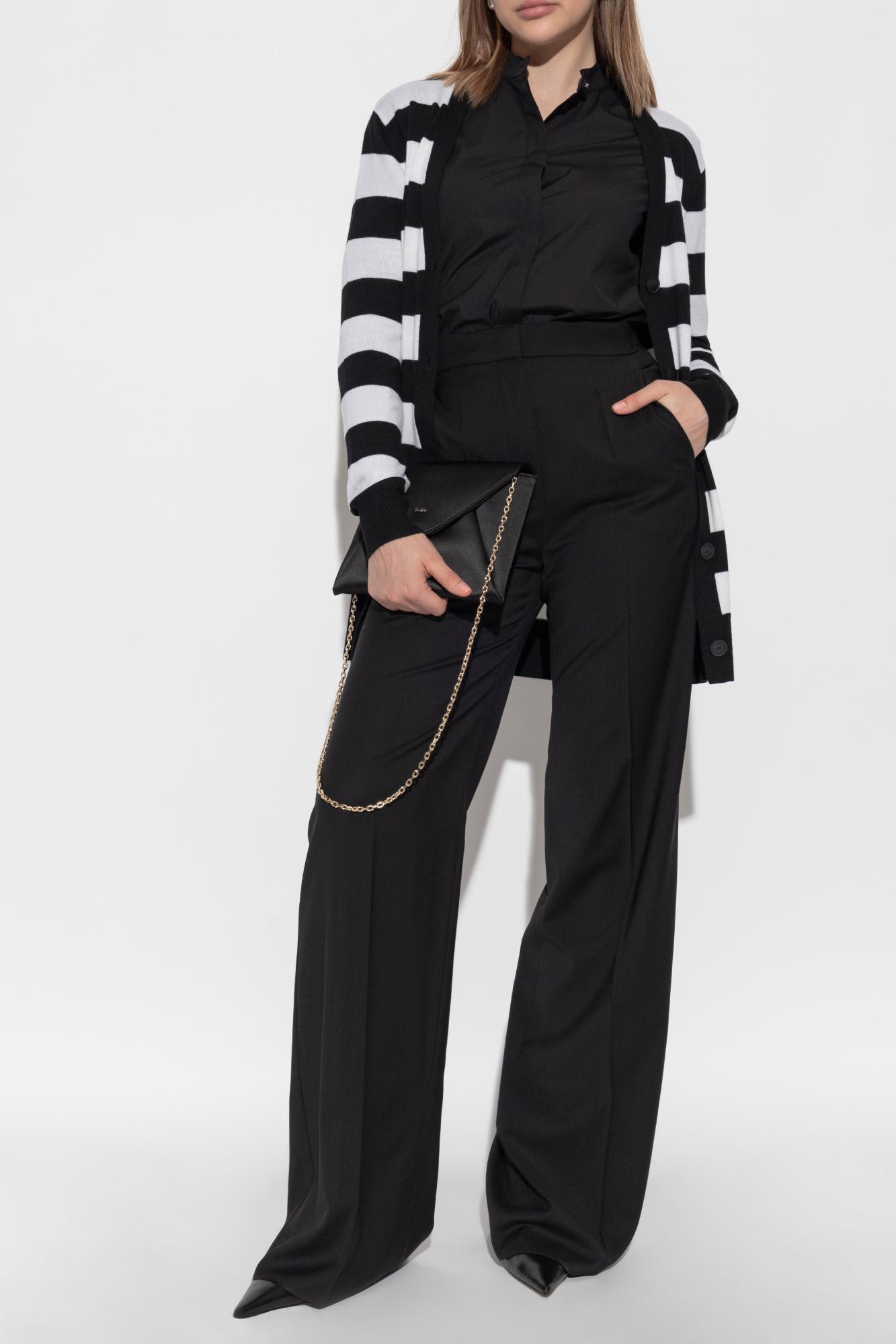 Max Mara Poplin Stretch Otranto Shirt In Black