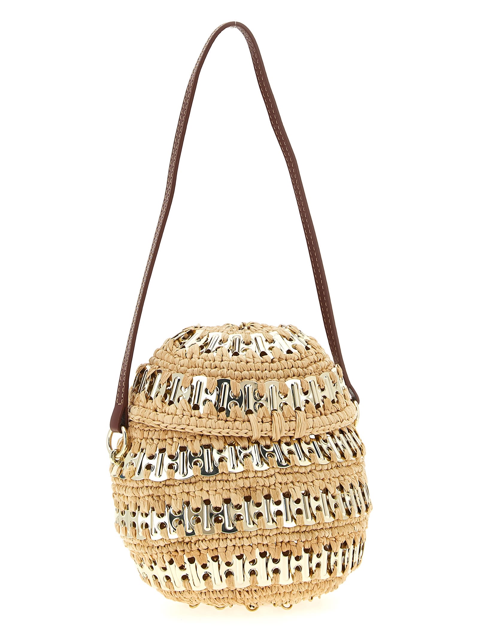 Rabanne 1969 Ball Handbag In Sand