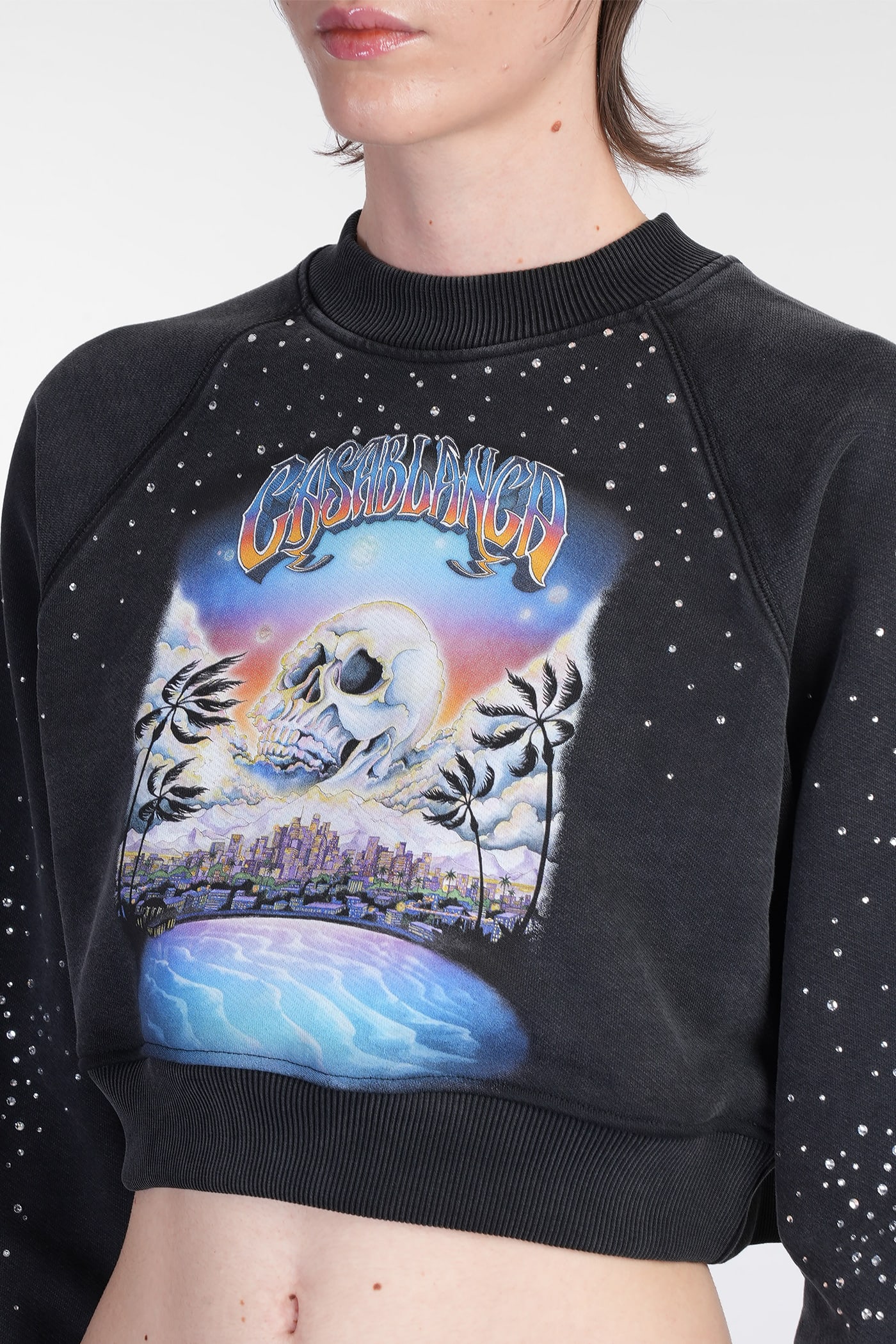 Casablanca Sweatshirt In Black Cotton