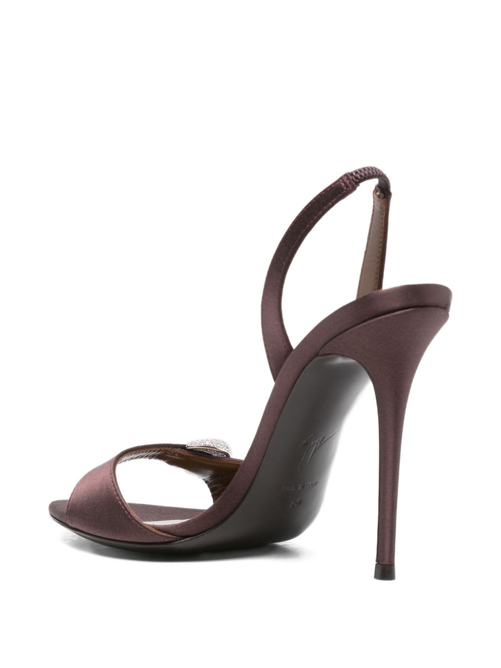 Giuseppe Zanotti Women Clandestino Satin Heel Sandals In Purple