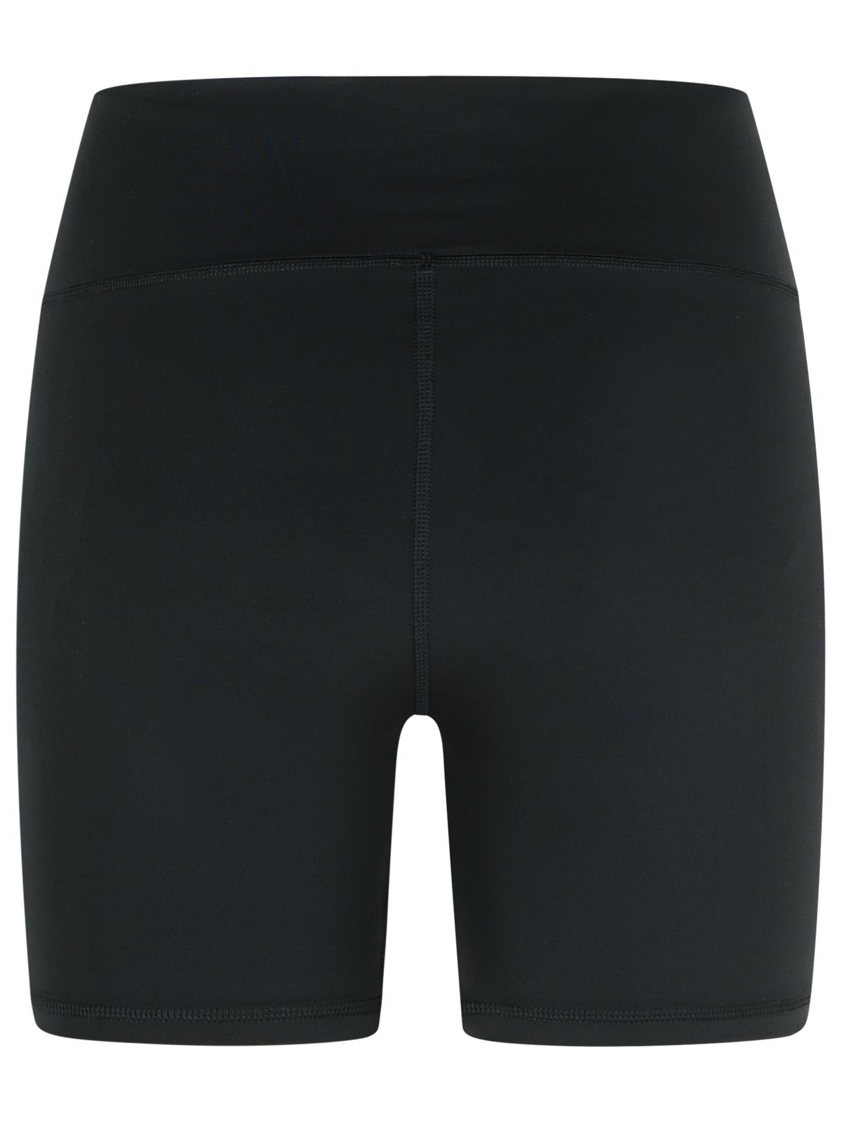 Adidas By Stella Mccartney Black Polyester Blend Training Shorts In Black