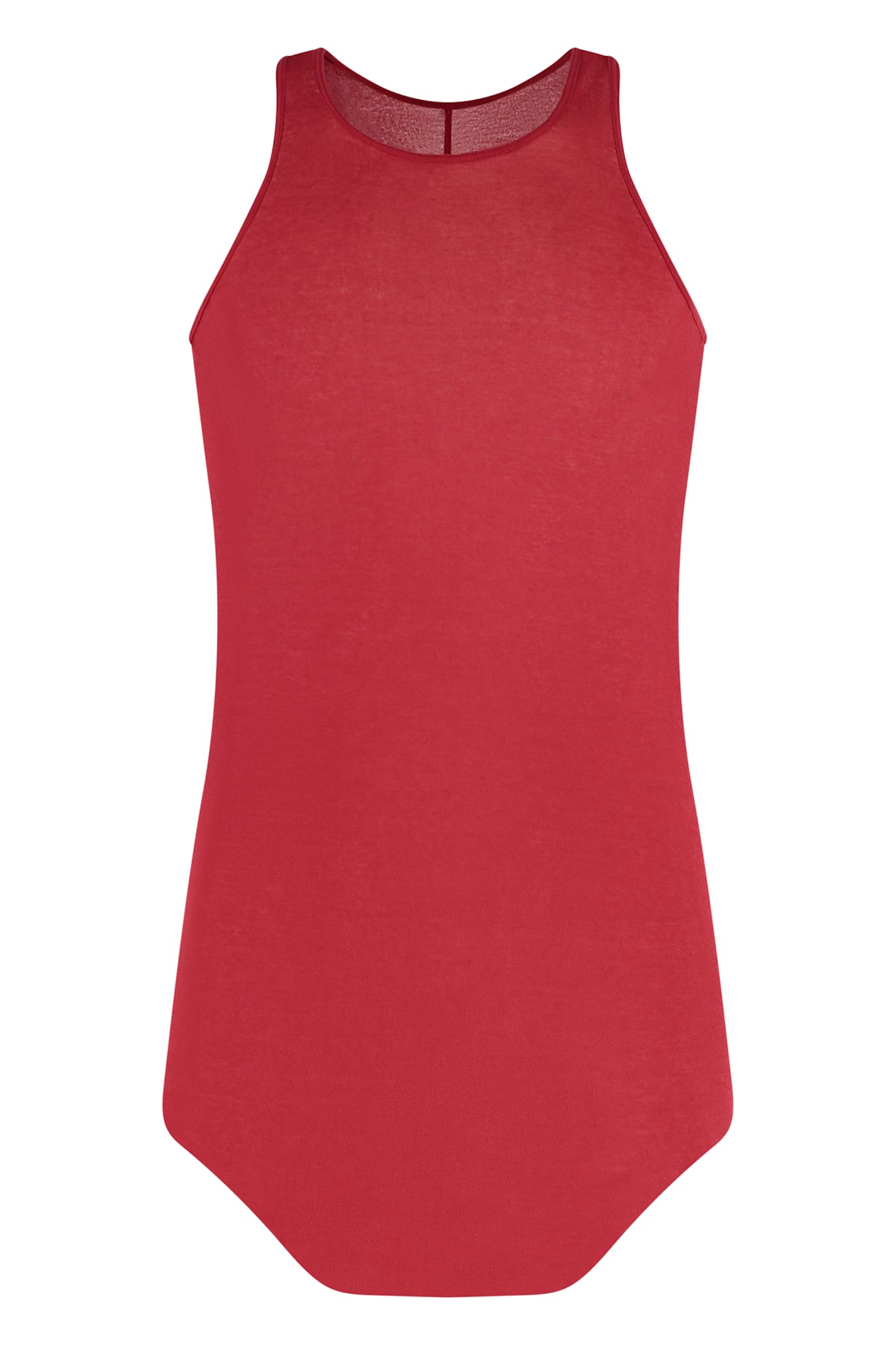 Rick Owens Cotton Tank Top In Red