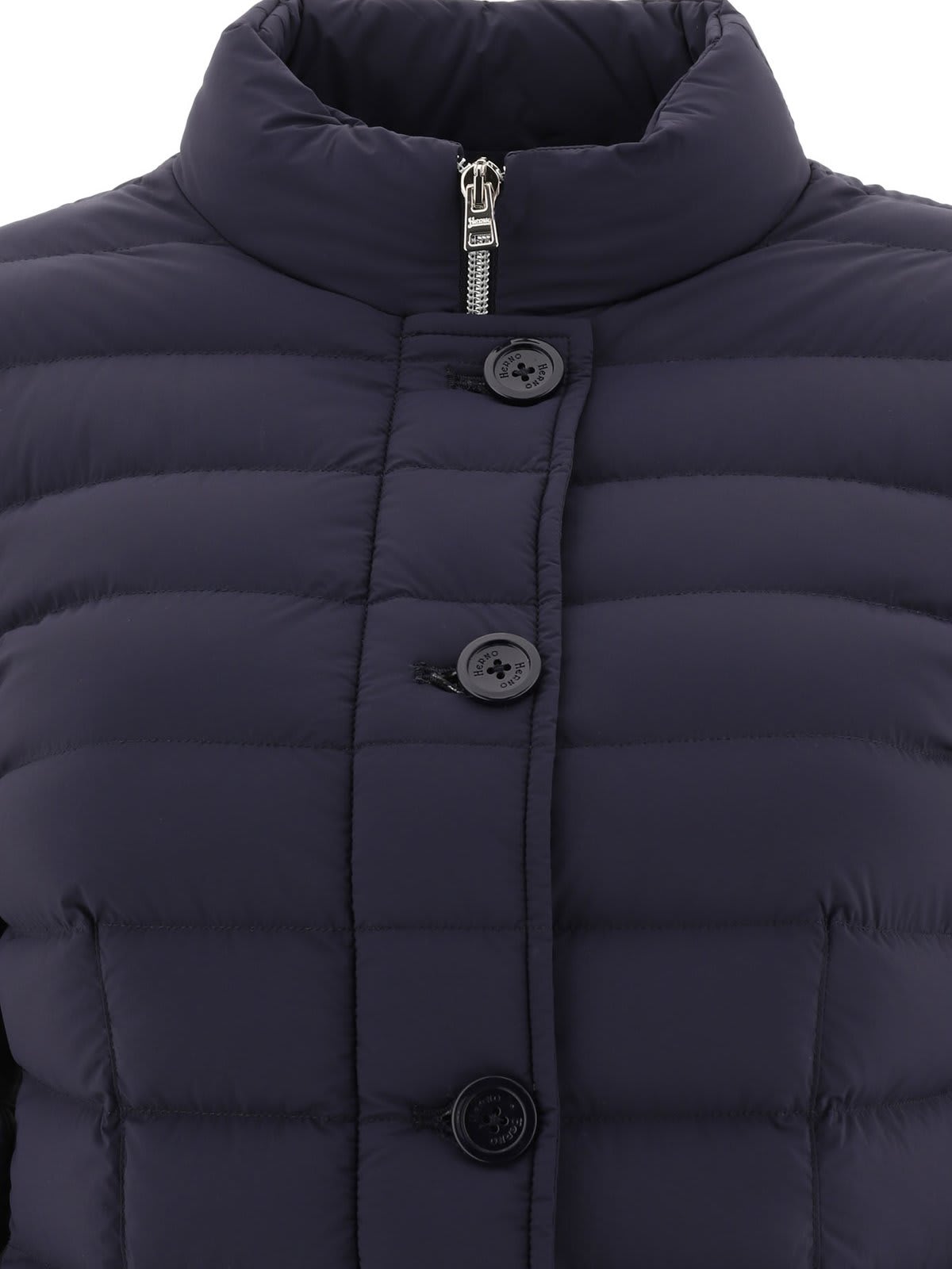 Shop Herno High-neck Quilted Down Jacket