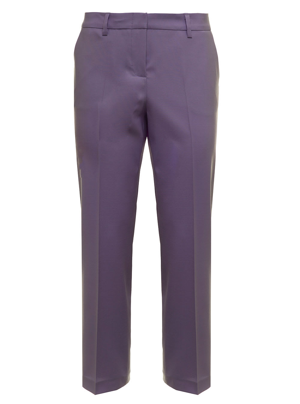 Tonello Womans Purple Wool Tailored Pants