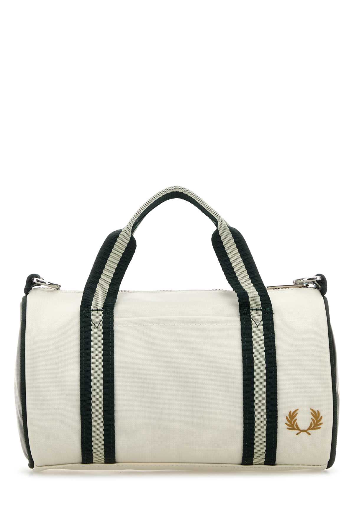 Fred Perry Mini Cylindrical Tote Bag In White