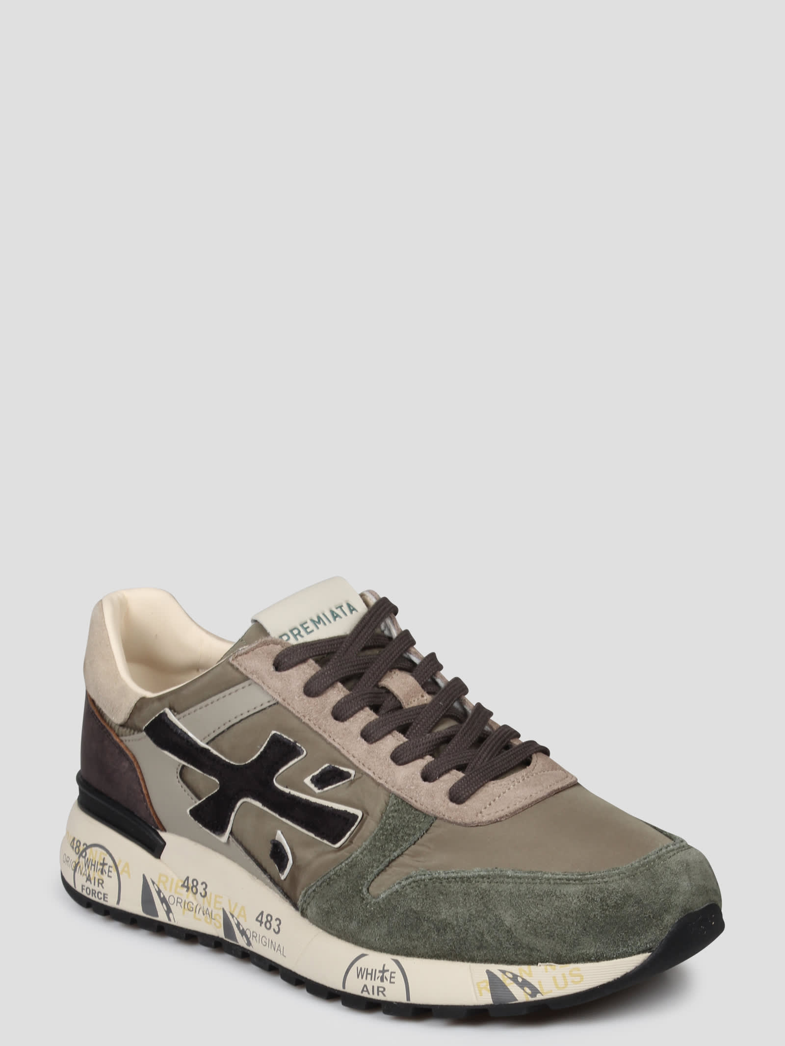 Shop Premiata Mick 6870 Sneakers In Green