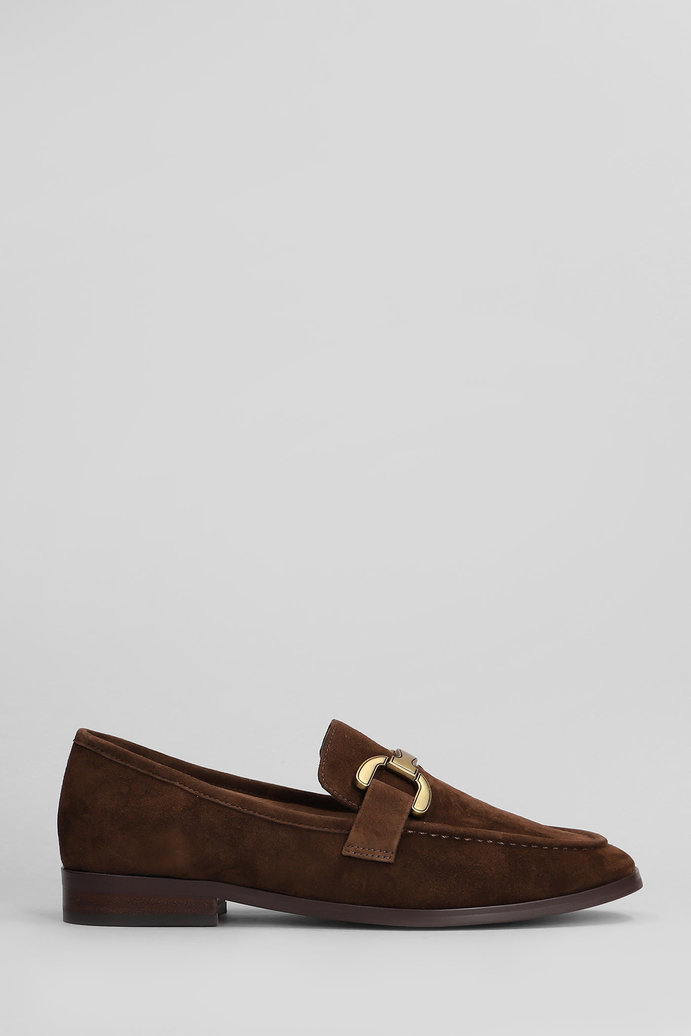 Vela Loafer Loafers In Brown Suede