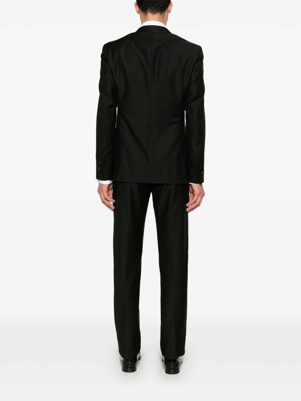 Boglioli Tailored Blazer Peak Lapels In Black
