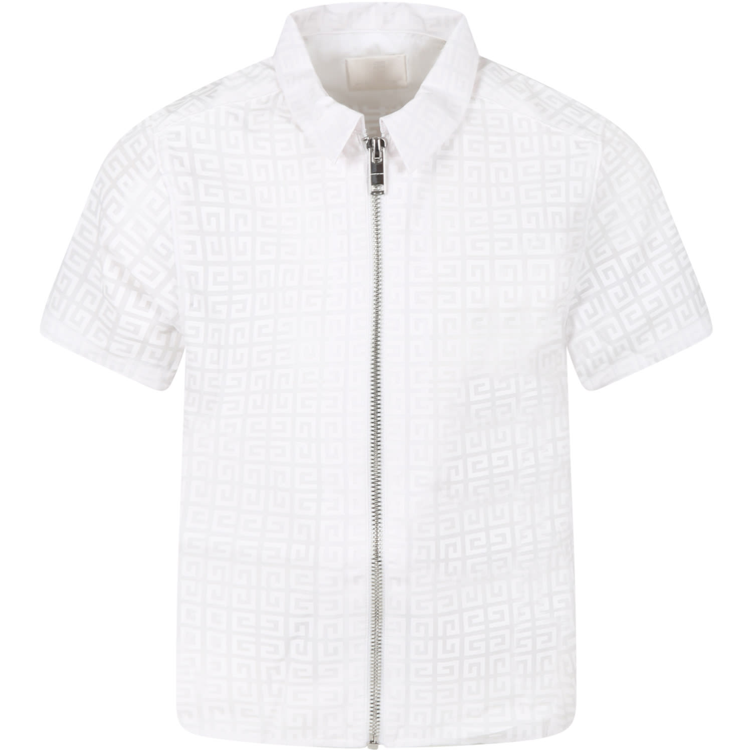 Givenchy White Shirt For Kids With Logos