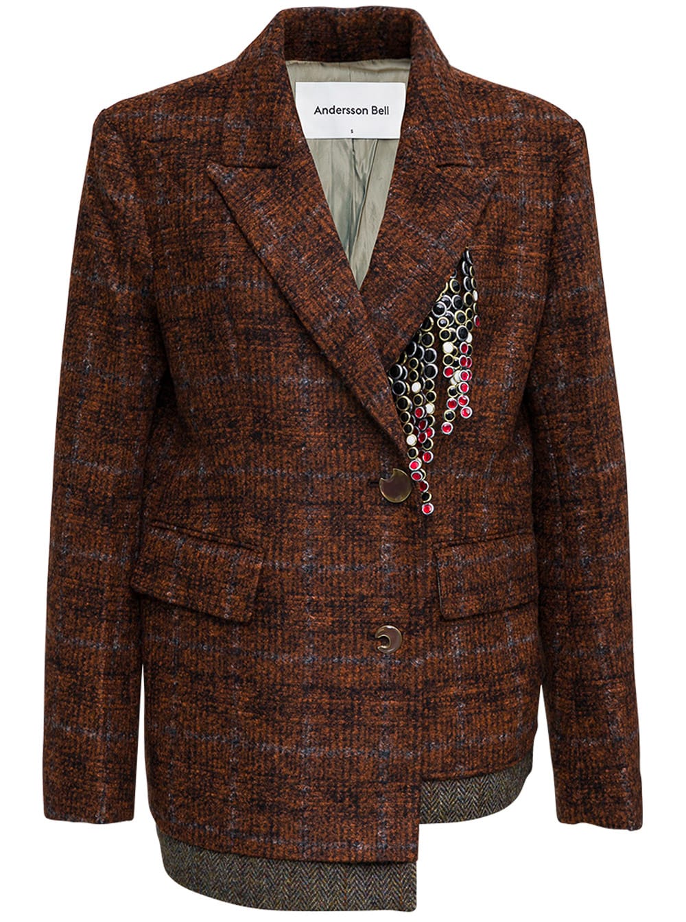 Andersson Bell Double-breasted Irina Wool Blend Jacket With Metal Detail