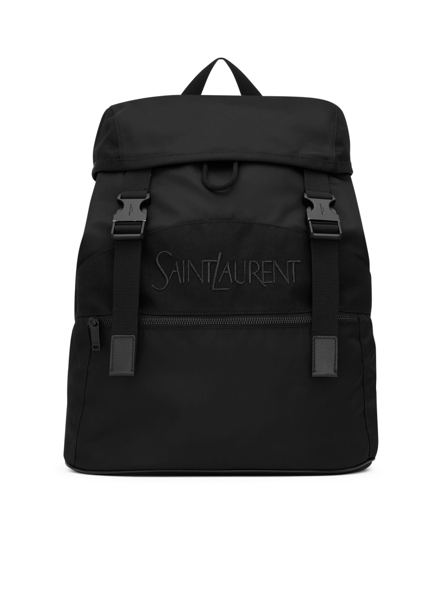 Saint Laurent Ysl Bag New Backpack In Black