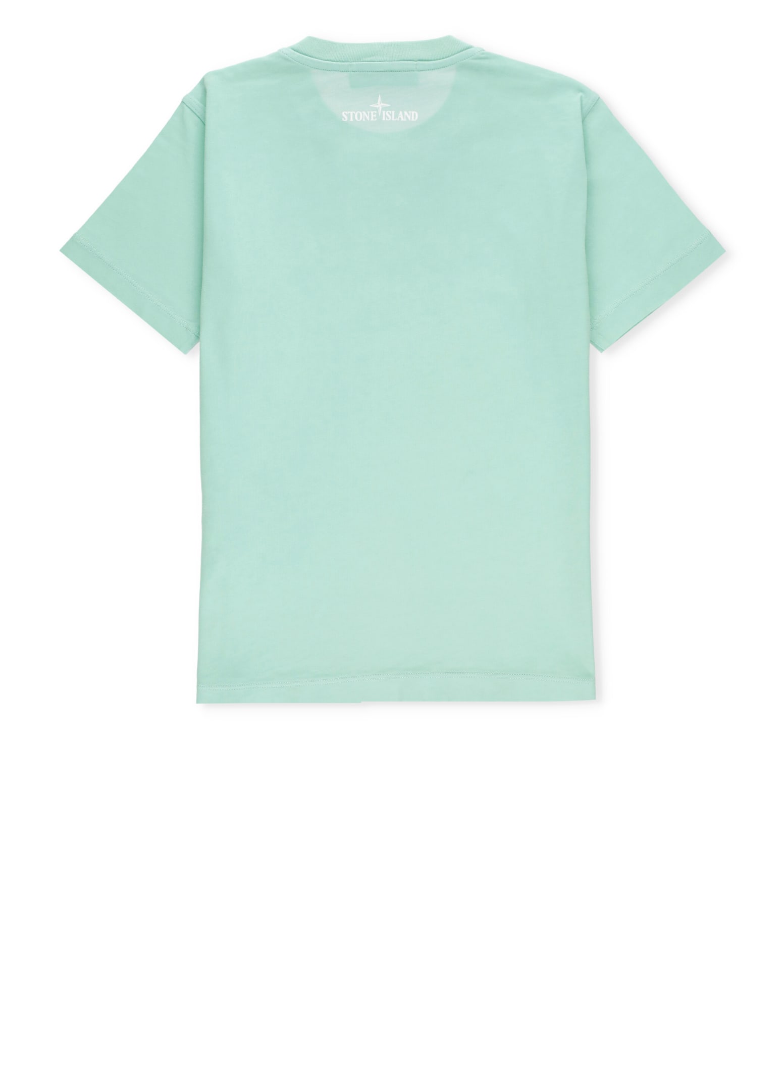 Shop Stone Island Junior Cotton T-shirt In Green