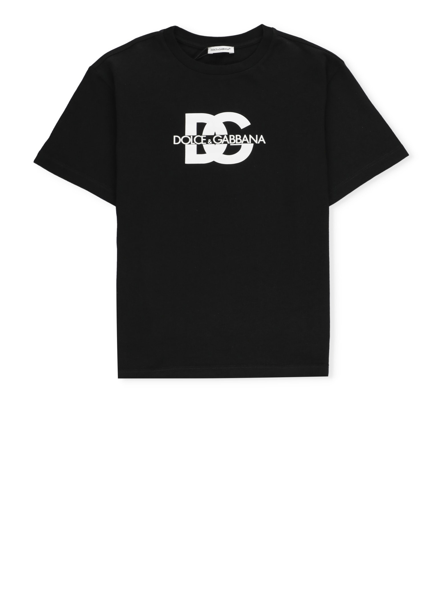 Shop Dolce & Gabbana T-shirt With Logo In Nero