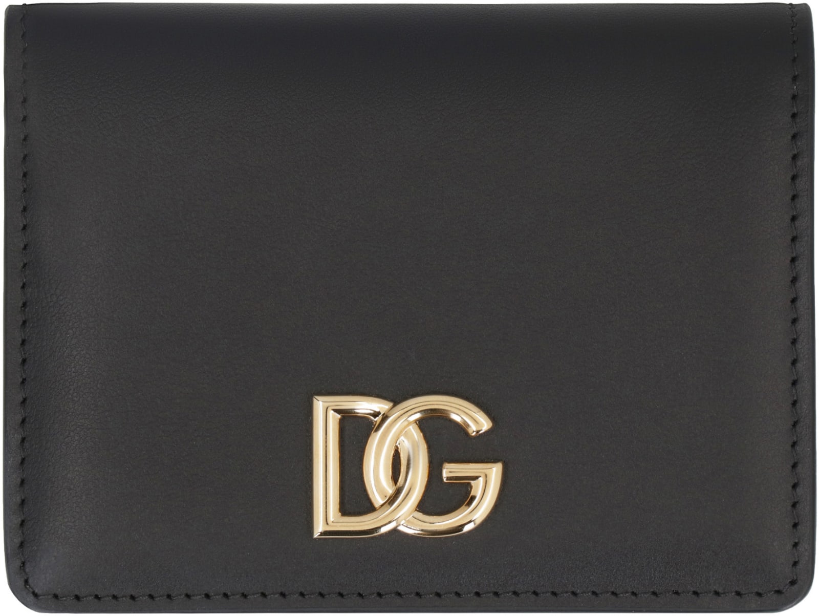 Shop Dolce & Gabbana Leather Wallet In Black